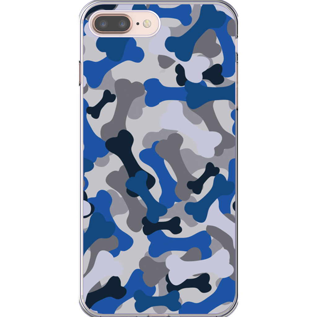 Bone Camo Blue Phone Cases