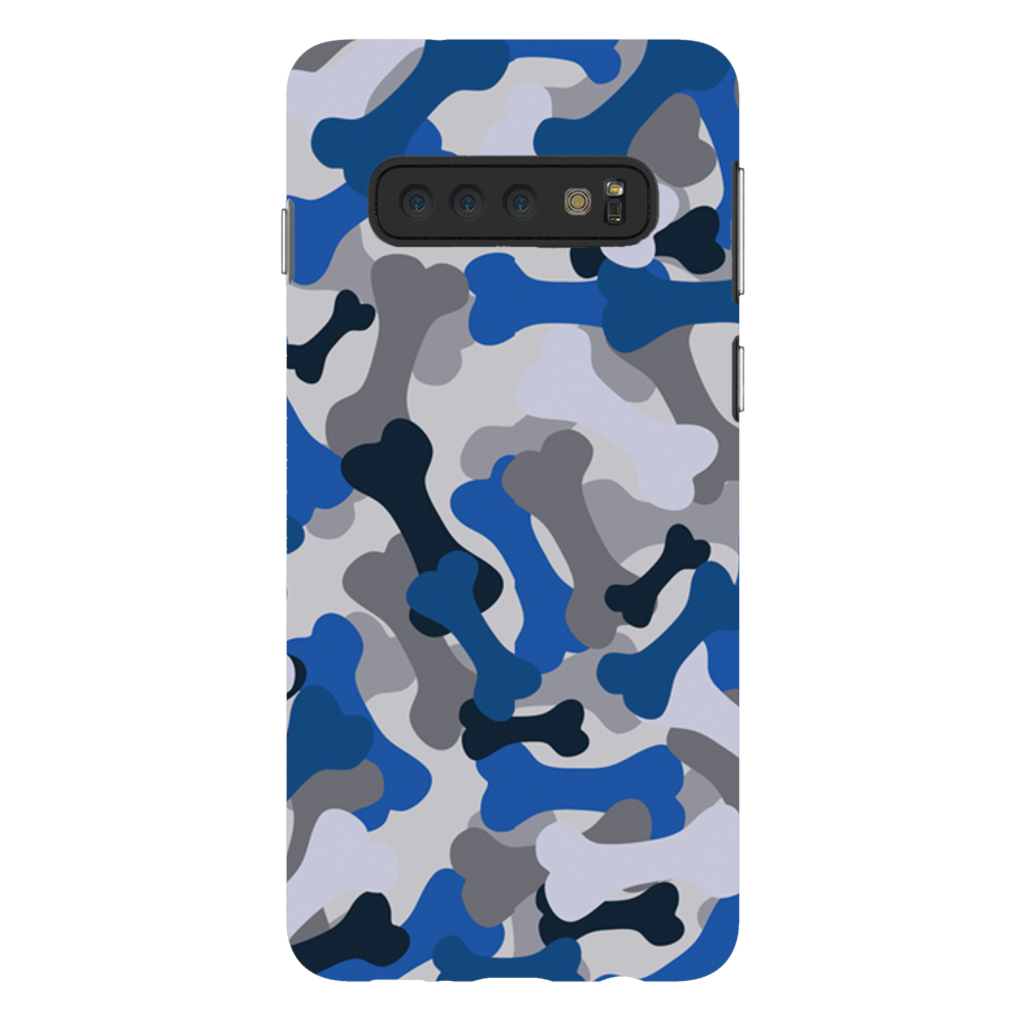 Bone Camo Blue Phone Cases